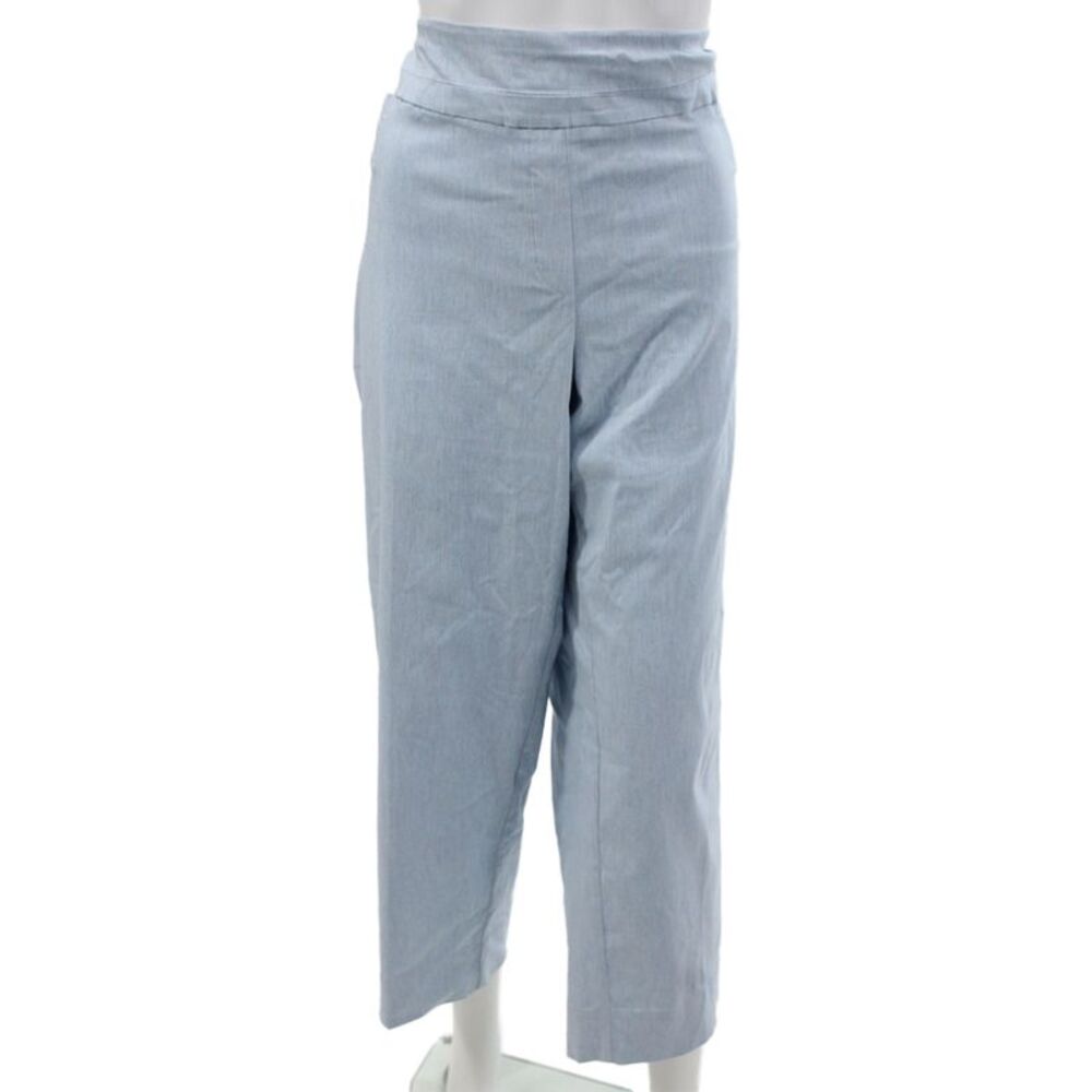 Zac & Rachel Women Light Blue Cropped Ankle Dress Pants Size 20W